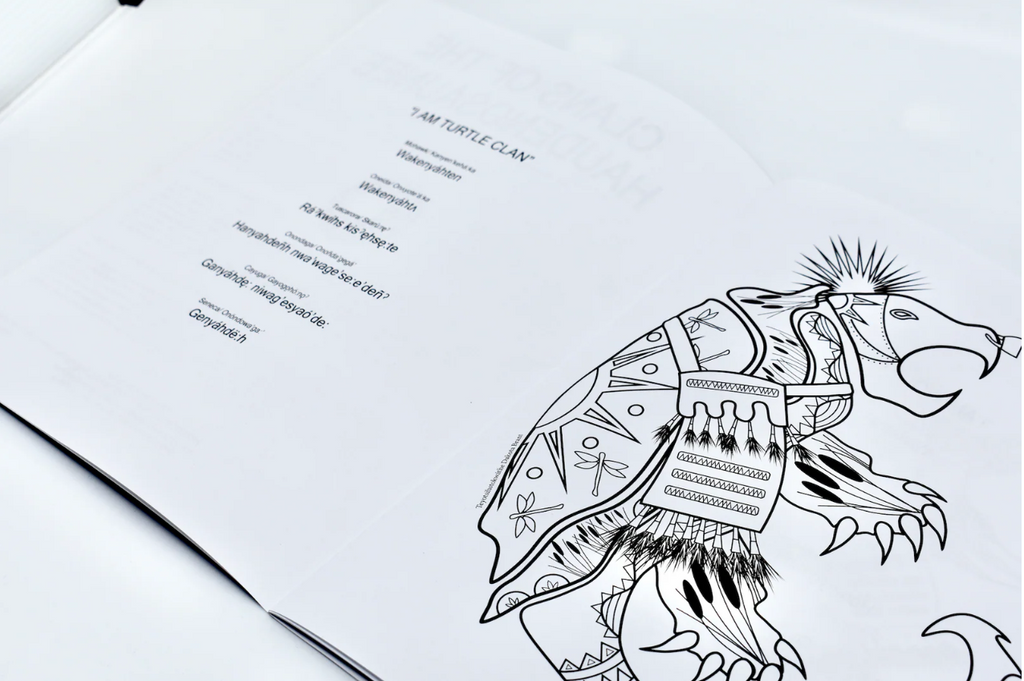 Clans of the Haudenosaunee - Colouring Book & Language Resource